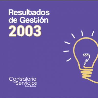 Resultados de Gestión 2003